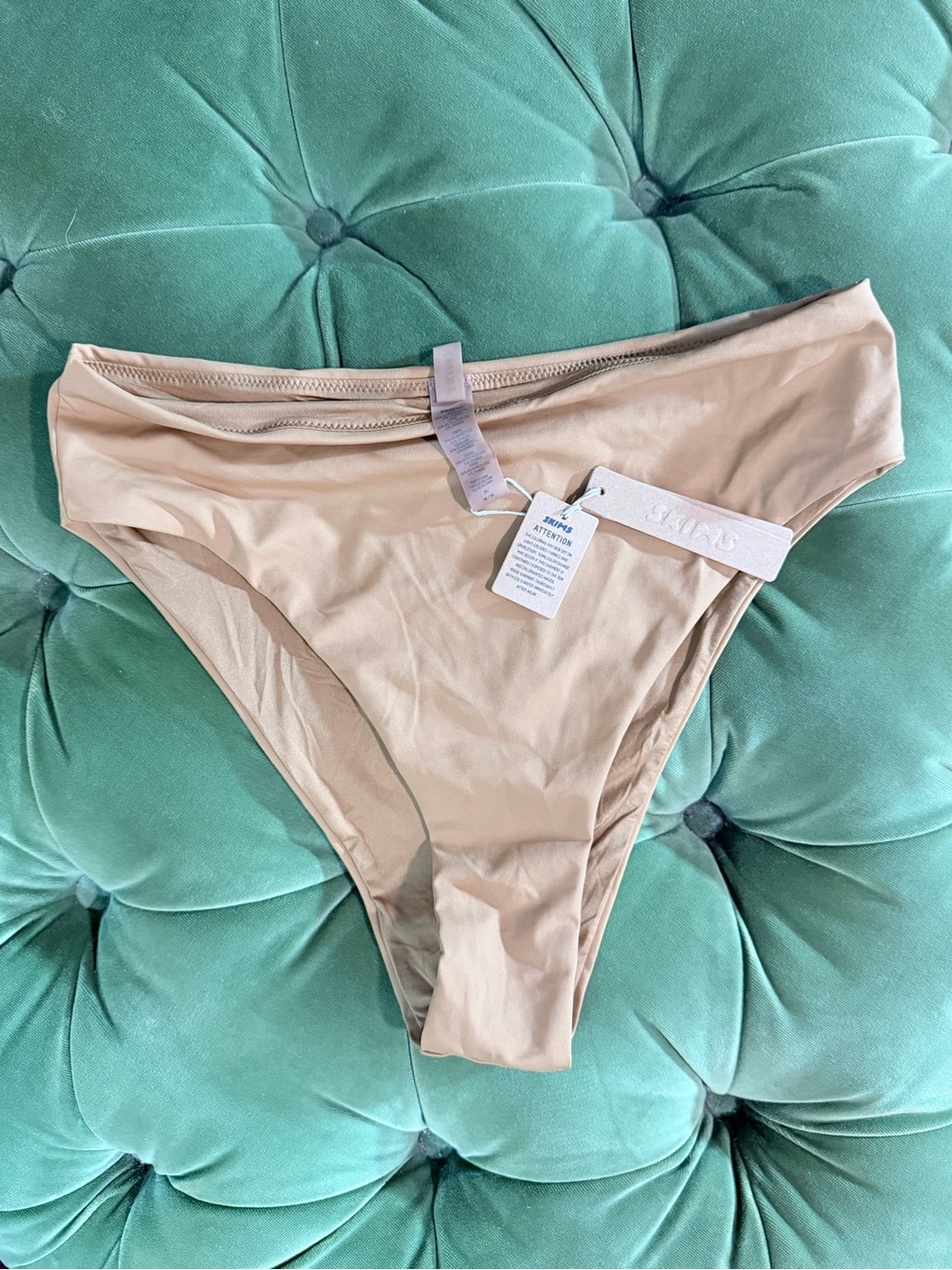 SKIMS Beige Seamless Bikini Briefs